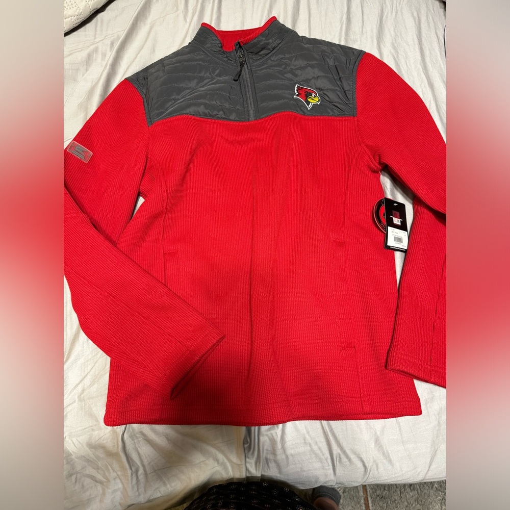 Illinois State University Redbirds Quarter Zip Sweater
